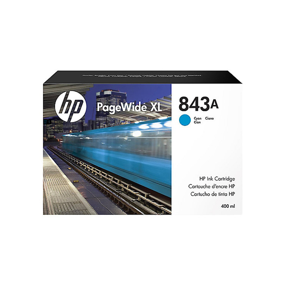 Cartuchos de tinta HP 843A PageWide XL de 400 ml