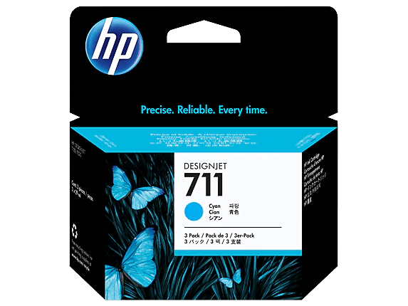 Pack de ahorro de 3 cartuchos de tinta DesignJet HP 711 de 29 ml