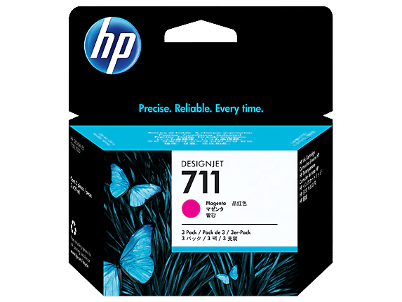 Pack de ahorro de 3 cartuchos de tinta DesignJet HP 711 de 29 ml