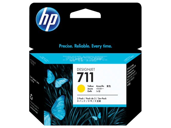 Pack de ahorro de 3 cartuchos de tinta DesignJet HP 711 de 29 ml