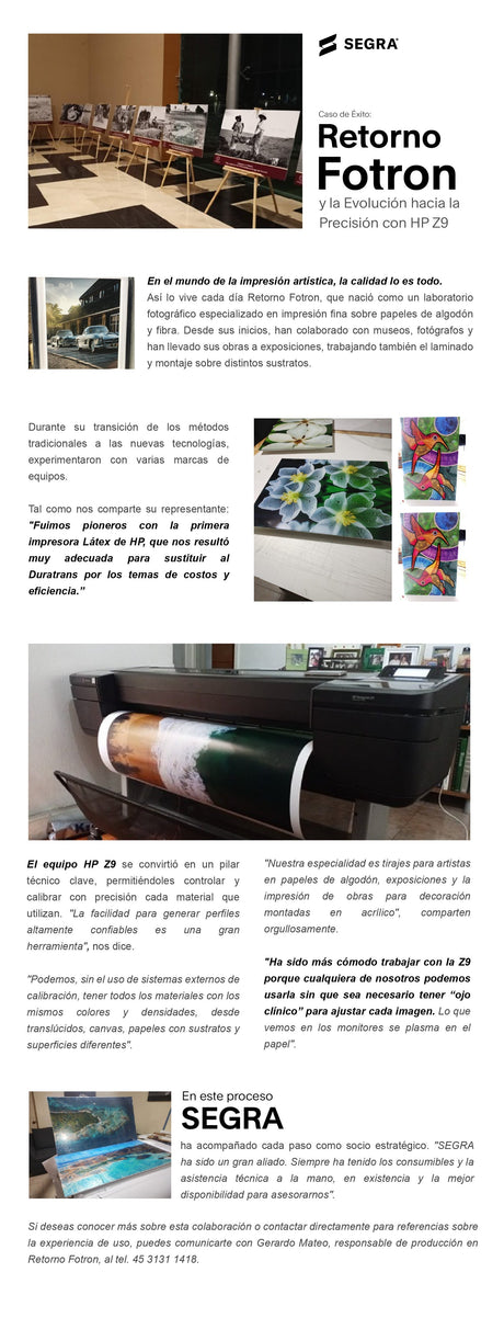 Caso de Éxito: Retorno Fotron y la evolución hacia la impresión con HP Z9