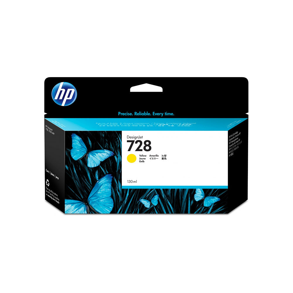 Cartucho de tinta HP DesignJet 728 amarillo de 130 ml