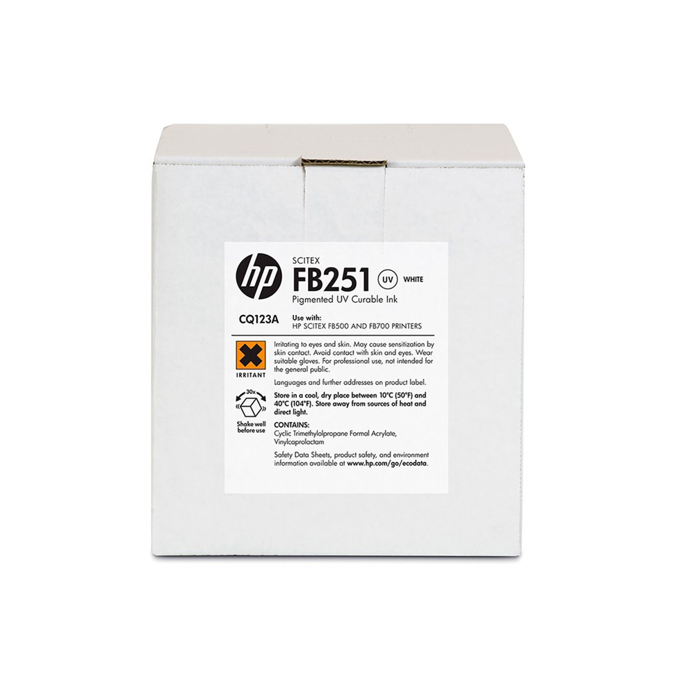 Cartucho de tinta HP Scitex FB251 blanco de 2 litros