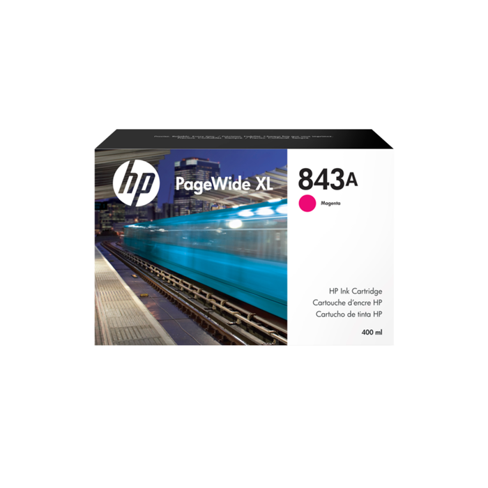 Cartuchos de tinta HP 843A PageWide XL de 400 ml