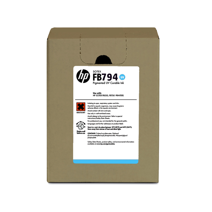 HP FB794 3-LTR CYAN SCITEX INK